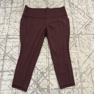 Athleta Salutation Stash Pocket‎ II Textured 7/8 Tight Leggings SIZE XL